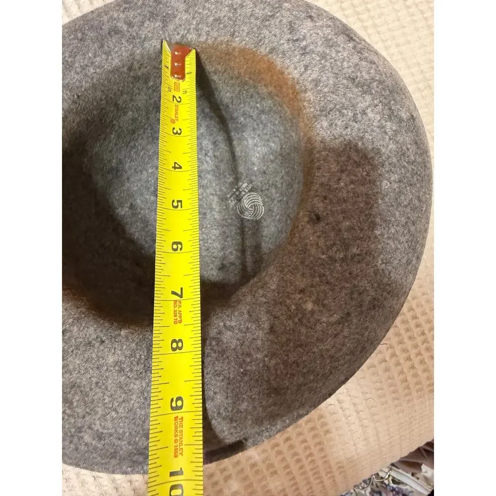 VTG Wool Bucket Modaine Heather Gray Boho Retro Made in USA Hat Women’s
